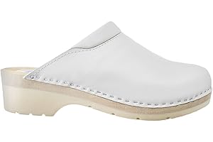 ESTRO Sabots Femme en Cuir Chaussures Hôpital Mules Femmes Sabots Orthopédiques CDL02