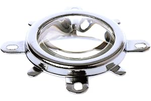 CLEISCRY 60/120 Grad LED Linse optisches Glas 44 mm + Reflektor Kollimator + feste Halterung für 20 W 30 W 50 W 100 W COB High Power Chip (120 Grad 100 W Len-Kit)