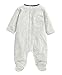 Mamas and Papas Baby-Girls Velour AIO Footies, Grey, 6-9 Months