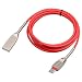 Produktbild Onite 1.8M USB 3.1 Type C Kabel Ladekabel Datenkabel Adapter für LG G5, Huawei P9 / Plus,Google Nexus 5X / 6P, Microsoft Lumia 950XL und weitere (Rot)