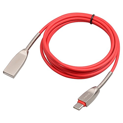 Onite 1.8M USB 3.1 Type C Kabel Ladekabel Datenkabel Adapter für LG G5, Huawei P9 / Plus,Google Nexus 5X / 6P, Microsoft Lumia 950XL und weitere (Rot)