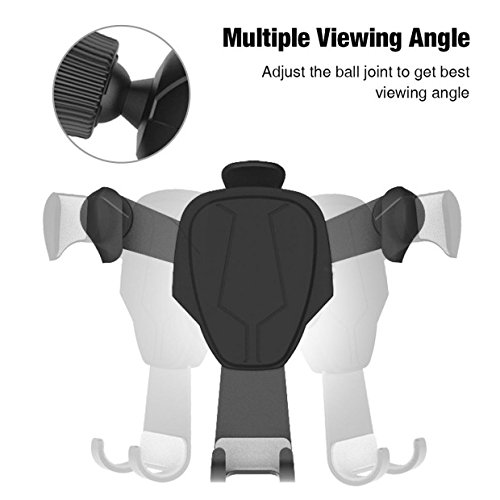 ICOUVA HandyHalterung Auto KFZ Halterung lÃ¼ftung Universal Multi-Winkel Schwerkraft fÃ¼r iPhone 8 / 8 Plus / X / 7 / 7 Plus / 6S, Samsung Note 8 / Galaxy S8 und jedes andere Smartphone