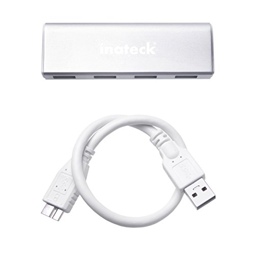 Inateck USB 3.0 4-Port Hub with Bus-Powered for Laptops, Ultrabooks and Tablet PCs with USB Ports Backward Compatible with USB 2.0 & Support Windows 8/ 7/ Vista/ XP, Mac OS X 10.8.4, White - 7