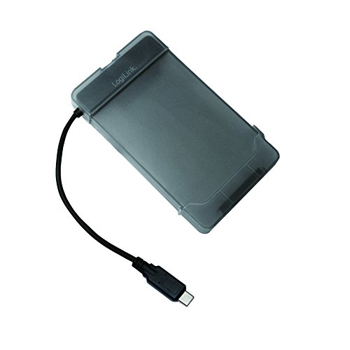 LogiLink AU0039 USB-C 3.1 auf 6,35 cm (2,5 Zoll) S-ATA Adapter mit Schutzhülle grau - 2