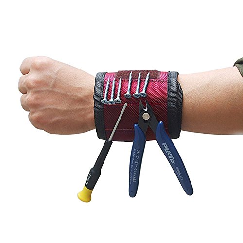 Pasway Magnetische Armbänder für Halten Schrauben, Nägel, Bohrer