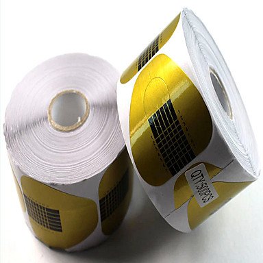 Preisvergleich Produktbild 500 Pcs Papier halten Hufeisenpapier Maniküre-Werkzeug Acryl Extension Phototherapie