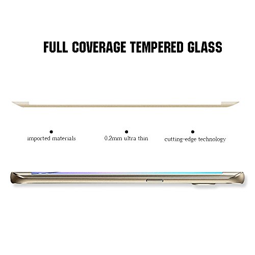 Samsung Galaxy S7 Edge Protector de Pantalla TEFOMATE Vidrio Templado Protector de Pantalla Completa Tempered Glass Screen Protector para Galaxy S7 Edge 5 5 Curvado 3D Silk Gold-Oro reviews Samsung Galaxy S7 Edge Protector de Pantalla TEFOMATE Vidrio Templado Protector de Pantalla Completa Tempered Glass Screen Protector para Galaxy S7 Edge 5 5 Curvado 3D Silk Gold-Oro