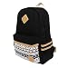 Produktbild Rucksack Damen Mit, NeillieN rucksack damen rucksack mädchen Weinlese-stilvolle 14 - Zoll - Rucksack Damen-Beutel Rucksack (Zigeuner Schwarz)