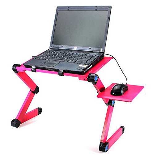 hensych® 360 ° Tragbarer, faltbarer Tisch Stand Schreibtisch Bett Sofa Tablett für MacBook Air Pro Acer Asus Dell Fujitsu Lenovo HP Samsung Sony Toshiba Laptop Notebook Ultrabook