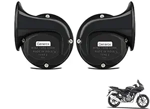 Generox Windtone Horn for Bajaj Pulsar 220 DTS-i with 6 Month Warranty (Set of 2)