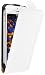 Produktbild mumbi PREMIUM Leder Flip Case für iPhone SE 5 5S Tasche weiß
