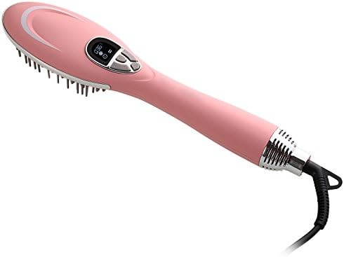 3 in 1 Hair Dryer Detangling Comb Brush with Anion Sprayer UK Standard (Pink)