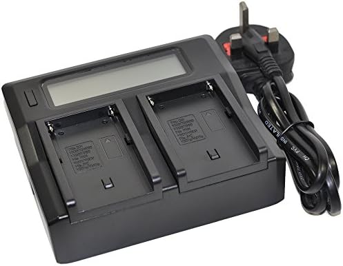 NP-F530 Battery Charger LCD AC Wall Dual for NP-F330 NPF330 NPF530 NP-F550 NPF550 NP-F570 NPF570 NP-F730 NPF730 NP-F730H NPF730H NP-F750 NPF750 NP-F770 NPF770 NP-F930 NPF930 NP-F930/B NPF930/B NP-F950 NPF950 NP-F950/B NPF950/B NP-F960 NPF960 NP-F970 NPF970 NP-F970/B NP-FM30 NP-FM50 NP-FM500H NP-FM51 NP-FM55H NP-FM70 NP-FM71 NP-FM90 NP-FM91 NP-QM50 NP-QM51 NP-QM70 NP-QM71 QM71D QM90 NP-QM91 QM91D BN-V607 V607U BN-V615 V615U V615X AG-BP15P CGR-B202A PV-DBP5 VW-B202 VW-VBD1 VBD1E VW-VBD2 VBD2E
