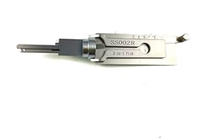 TPM GO SS002R Right Groove 2 in 1 Pick and Decoder Tools for S-Groove Door Lock, Pro 2 in 1 Decoder and Pick Tools Lock Open Tool