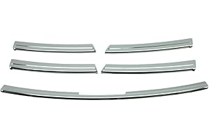 ALVM PARTS & ACCESSORIES Chrome Front Grille Accent Trim Set Covers 5pc To Fit Trafic (2014-2019)