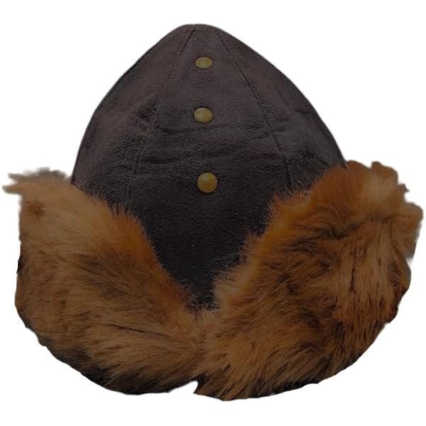 Islamic Bazaar Dirilis en Osman Serie Cosplay Bork Hoeden Turkse Ottomaanse Bork Hoed Faux Bont Kostuum Accessoire Winter Cap Zwart, Grijs, Standaard (geschikt voor de meeste hoofdmaten), Zwart