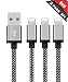 Produktbild Nylon Kabel 3*1.5m iPhone Ladekabel Verbindungskabel Lightning haltbar Datenkabel für Apple iPhone X/8/8 Plus/7/7 Plus/6 Plus/6/5/5S/6S, iPad 4 iPad Mini/Air Arbeitet mit neuesten iOS-Update (Grau) …
