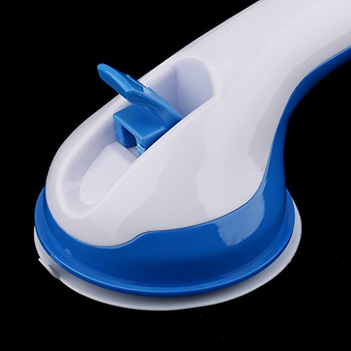 MagiDeal Griffstange Duschgriff Badewannengriff Saugnapfgriff Wannengriff Sauggriff Haltegriff mit Saugnäpfen – Blau - 5