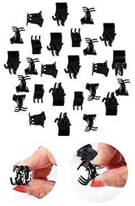 BHARATGAURAV 30pcs black mini claw clips hair braids for kids baby girls & womans