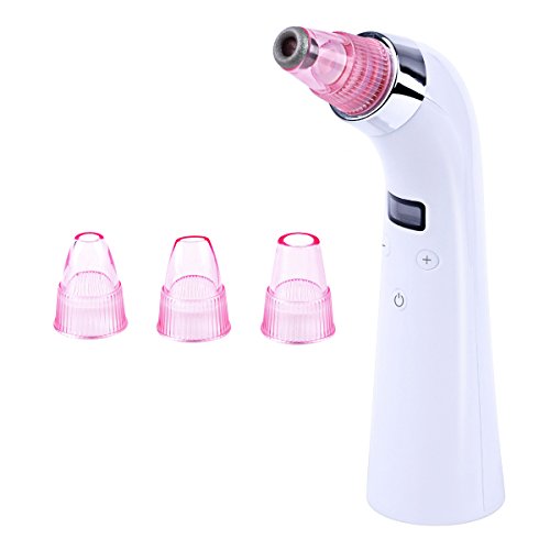 Preisvergleich Produktbild CkeyiN Wiederaufladbare tragbare Gesichtsbürste Mitesser Entferner Set Akne Komedonen Reinigungsbürste + 4 auswechselbaren Köpfen