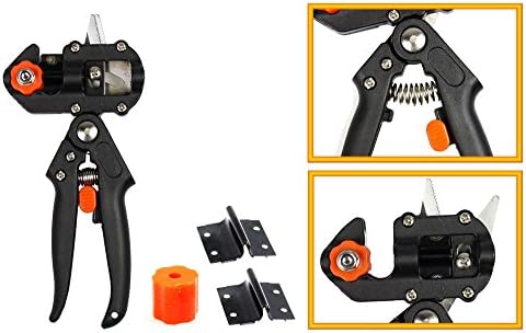 vetrineinrete® Pliers Manual Grafting Tool With 3 Spare Blades Cuts Gemstone Omega Clip for Plants and Flowers 220 mm