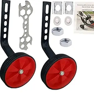 Bicycle Training Wheels for Kids Stronger Version Replacement Adjustable Bicycles Stabilizer for Children, Suitable for 12/14/ 16/18/ 20/ inch Children's Single Speed Bikes