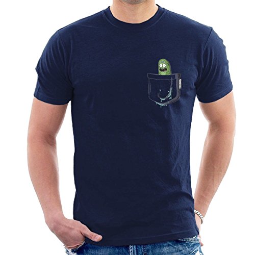 Outgobuy Männer Tiny Rick Brusttasche Comedy T-Shirt - Rick & Morty Inspiriert Fan-T-Shirt (XL, Marine) Outgobuy Männer Tiny Rick Brusttasche Comedy T-Shirt - Rick & Morty Inspiriert Fan-T-Shirt (XL, Marine)