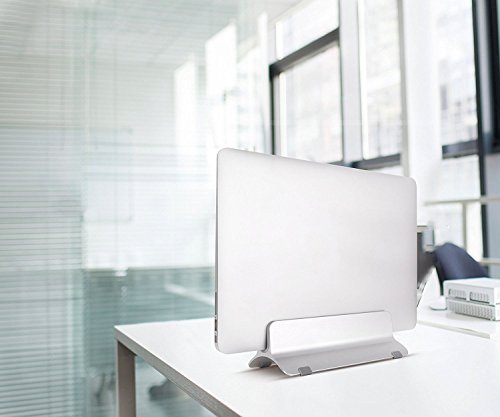 Vertikaler Laptop-Standplatz, Jelly Comb Vertikaler Dock / Aluminium Vertikaler Standplatz / Platz sparend Vertikaler Tisch-Standplatz für MacBook Pro / Air - 6