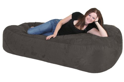 6FT BEANBAG SOFA - BLACK Giant Bean bag Indoor / Outdoor