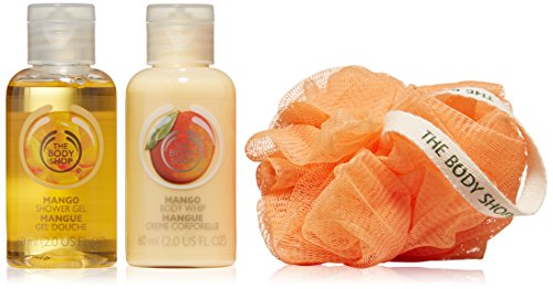 Mango Beauty Cube | The Body Shop 60ml Mango Shower Gel | 60ml Mango Body Whip | Mango coloured mini bath lily | Feel So Good The Body Shop Treat Gift Cube