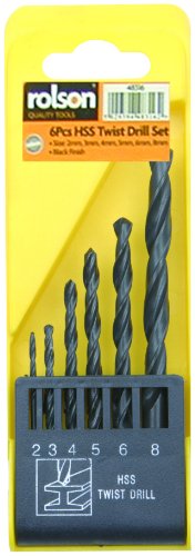 Rolson HSS Spiralbohrer-Set – 6 Stück