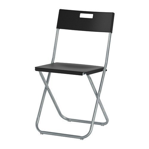 Preisvergleich Produktbild 2 XIKEA Gunde - Klappstuhl, schwarz