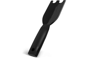 PERSENTU 1 Pack Nylon Grill Scrapers for George Foreman Grills, Heat Resistant Non Stick Cleaning Brush with Grooved Design and Comfort Grip Indoor Electric Grill Cleaner Tool for Household Use