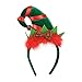 Produktbild Moonuy Weihnachten Head Hoop Hot Schöne Weihnachten Stirnband Santa Xmas Party Multicolor Decor Doppel Haarband Verschluss Kopf Hoop