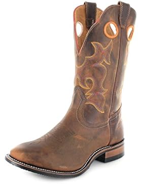 Boulet 0292 Braun-Brown Herren Westernreitstiefel Westernstiefel