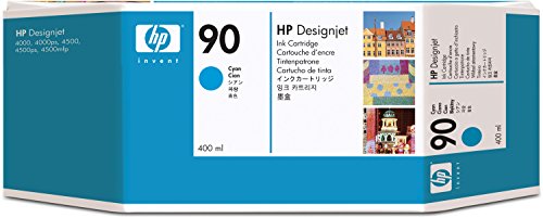 Preisvergleich Produktbild HP 90 3er-Pack Cyan Tintenpatrone, 400 ml