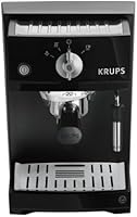 Krups XP 5210 Espressomaschine Piano 15 bar, 1 L Wasserbeh&auml;lter auch f&uuml;r Pads, schwarz - edelstahl
