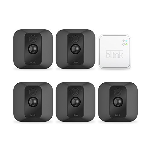 Preisvergleich Produktbild Blink XT System für Videoüberwachung, mit Bewegungserkennung, Befestigungsset, HD-Video, 2 Jahre Batterielaufzeit, inkl. Cloud-Speicherdienst, Fünf-Kamera-System