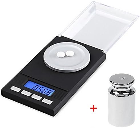 XINING 50g x 0.001g Mini Pocket Scale Digital Jewelry Balance Kitchen Gram Weight with 50g Calibration