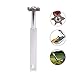 Produktbild KOBWA Golf Club Groove Sharpener mit U-förmigem V-förmigen Schärfköpfen, Mini Golf Eisen Keil Reiniger Werkzeug Zubehör, verbessert Ihre Ballkontrolle Silber
