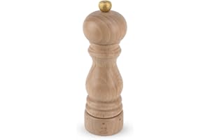PEUGEOT - Salzmühle Paris u‘Select 18 cm - 6 voreingestellte Mahlgrade - Innovatives Zirlion-Mahlwerk für pulverfeines Salz - Aus PEFC-zertifiziertem Holz - Französisches Know-how - Naturfarben