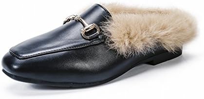 XAI Maomao Shoes Women 'S Autumn and Winter European and American Side Shoes Plus Velvet Flat Shoes with a Single Flat Shoes Pea Shoes Tide,C,41