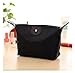 Domire Women Dumpling Shape Nylon Waterproof Zipper Cosmetic Makeup Bag Handbag ,Black