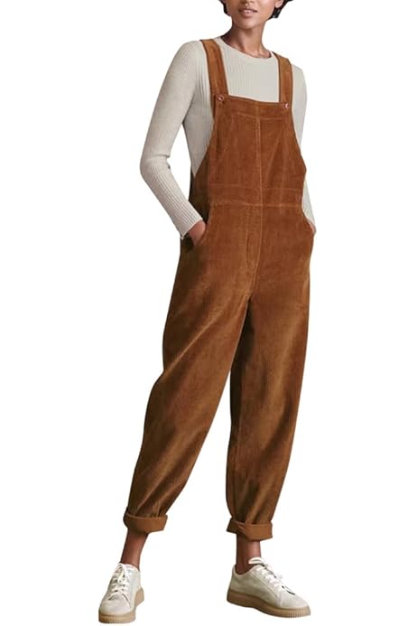 Pana Peto Holgado Petos Mujer Mono De Pana Para Mujer Peto Largo