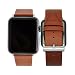 Produktbild MisVoice Armband für Apple Watch 38mm,Leder Armband Vintage Echtleder Uhrenarmband für iWatch Series 3, 2, 1, 0,Apple Watch Sport Edition und Nike+ [Hell Braun]