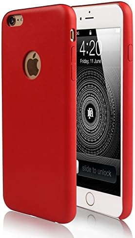 iPhone 6 Plus Case, Oceanwin Superior Ultra Slim PU [Build In Stand] Shock Resistant Ultra Lightweight For iPhone 6S Plus case (5.5 inches) Red