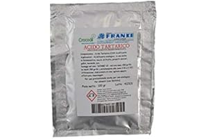 INDUSTRIAL STARTER Acido Tartarico E334 100 gr Acidificante Enologico per Vino Bevande Succhi Gelati no OGM