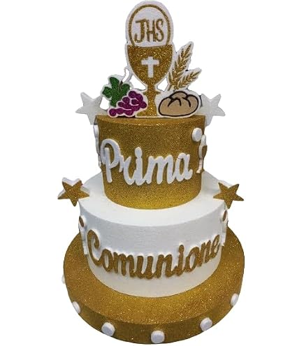 Ricordo Comunione Calice Topper Per Torta Prima Comunione - Calice - 8