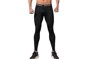 NuCamper Legging Homme Pantalons de Compression de Running Sport Fitness à séchage Rapide Collant de Compression Base Layer pour Jogging Cyclisme Long Tight Pantalons Basketball