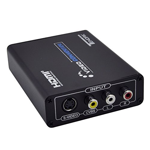 Tendak 3RCA AV CVBS Composite & S-Video R/L Audio zu HDMI Konverter Adapter Upscaler Unterstützt 720p/1080p mit 3RCA S-Video Kabel für DVD PS3 Xbox HDTV unterstützen - 2